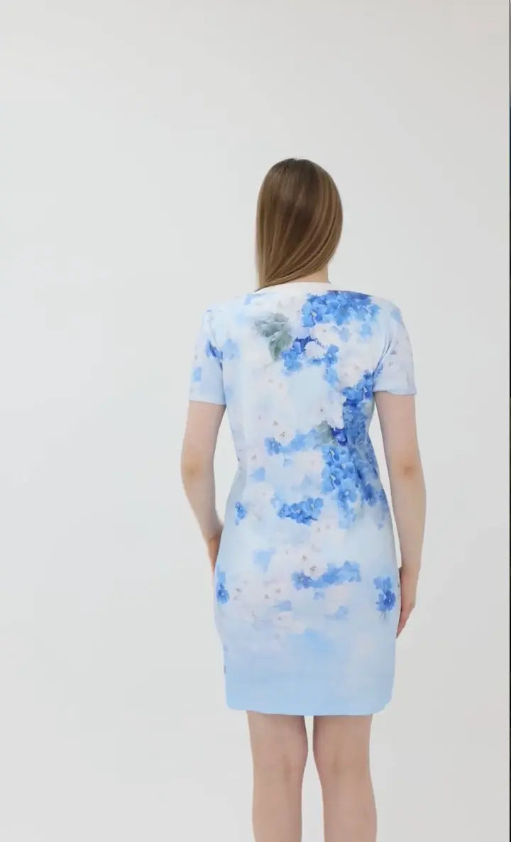 Nobello Knit Sheath Dress: European Style, Floral Print, Perfect for Brunch & Parties Nobello