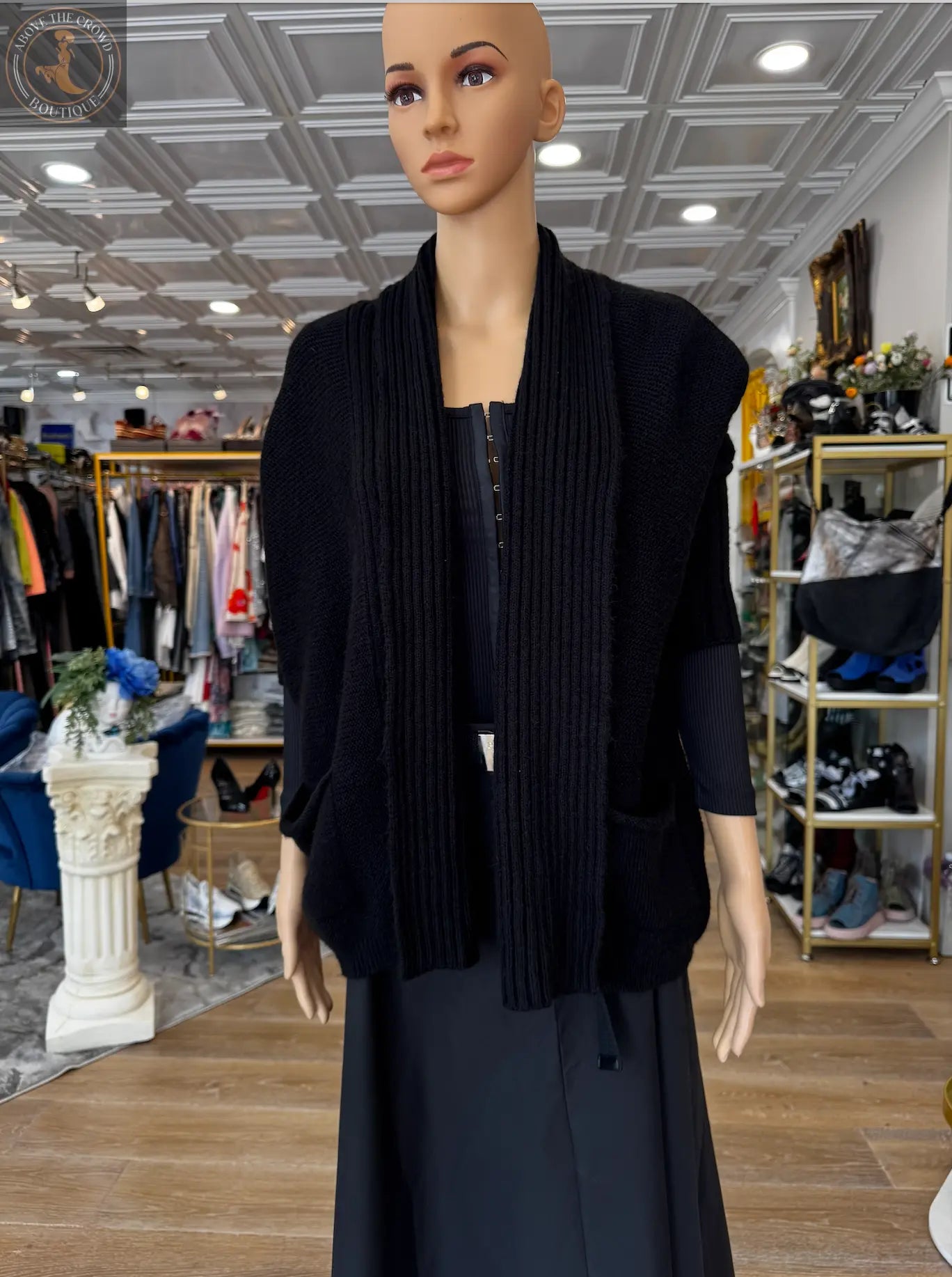 Nobello Ribbed Open-Front Cardigan – SKU 17475 Nobello