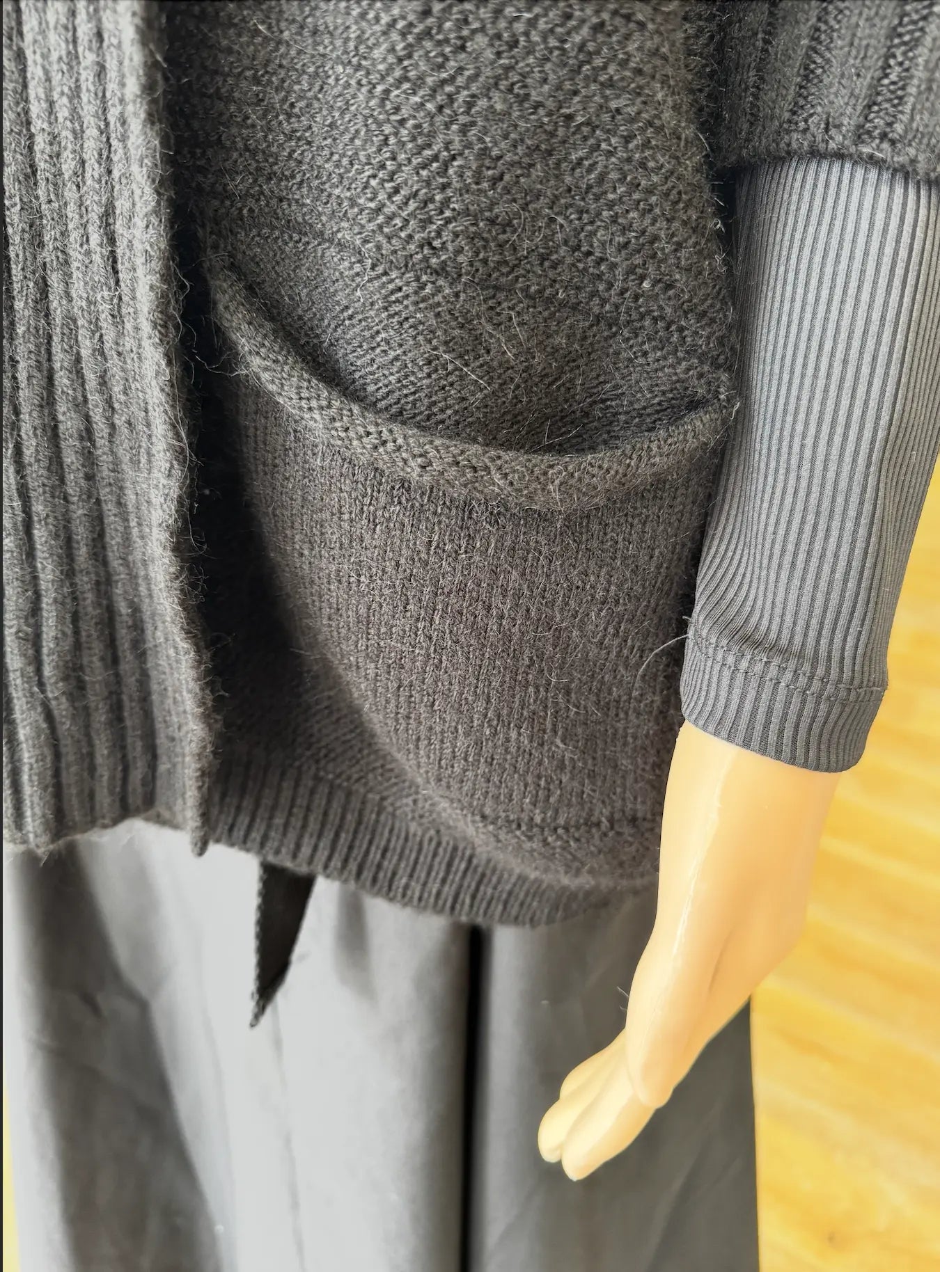 Nobello Ribbed Open-Front Cardigan – SKU 17475 Nobello