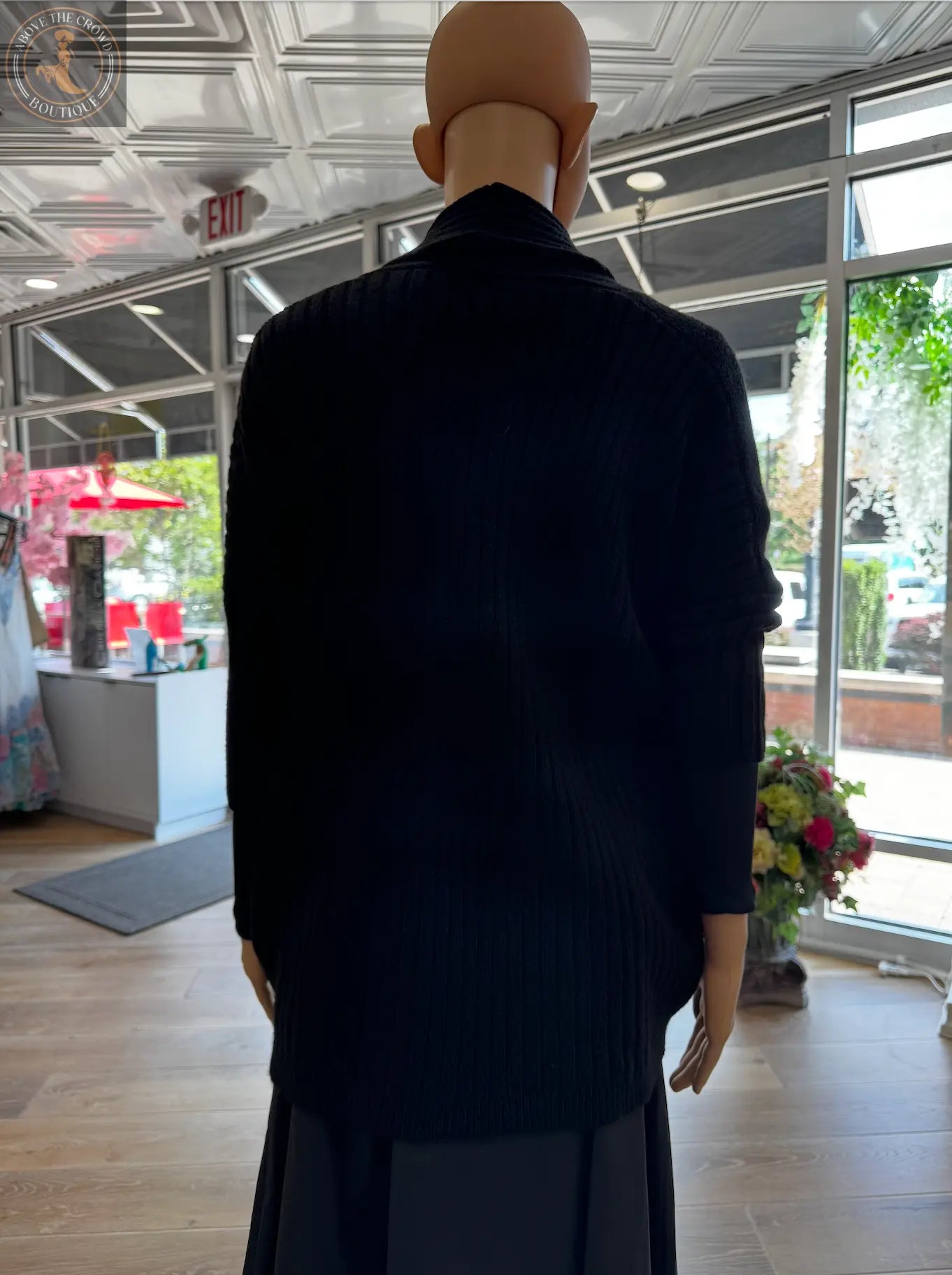 Nobello Ribbed Open-Front Cardigan – SKU 17475 Nobello