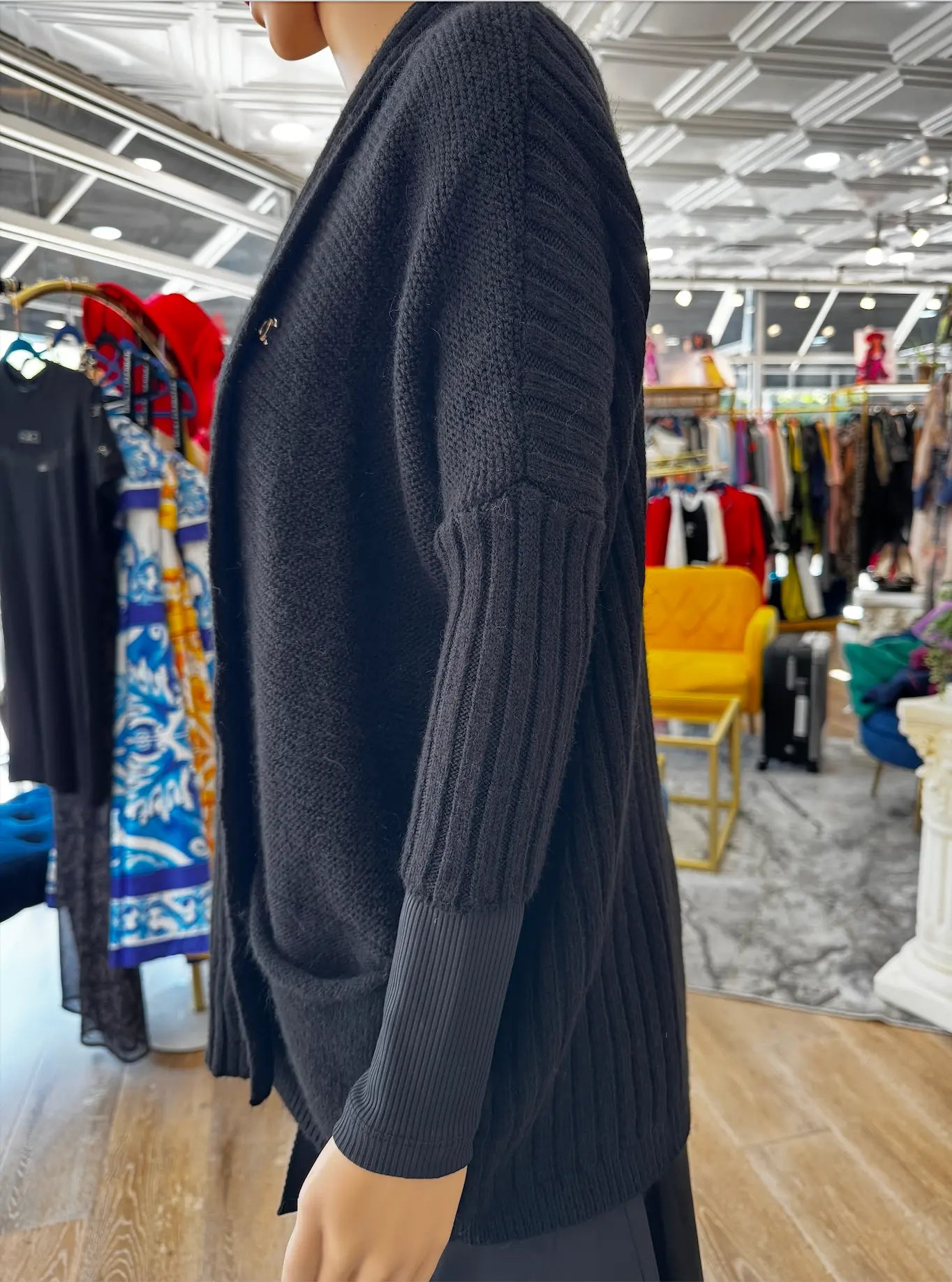 Nobello Ribbed Open-Front Cardigan – SKU 17475 Nobello