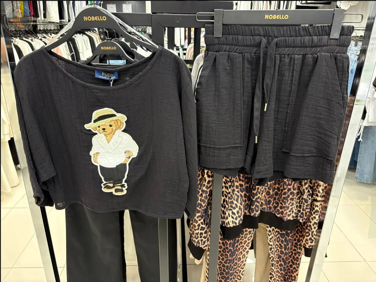 Nobello Women Summer Shorts Set with Bear 15004 Nobello