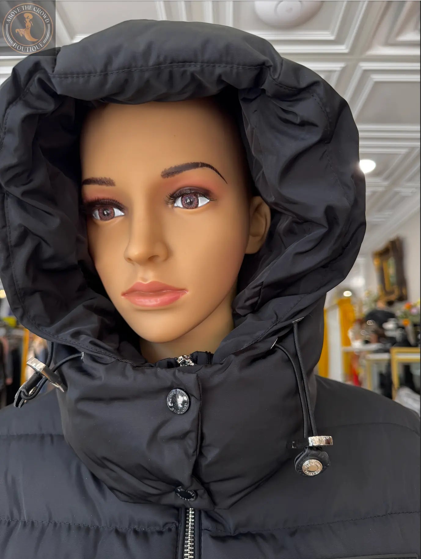 Nobello Women’s Belted Hooded Puffer Jacket – SKU 019 Nobello