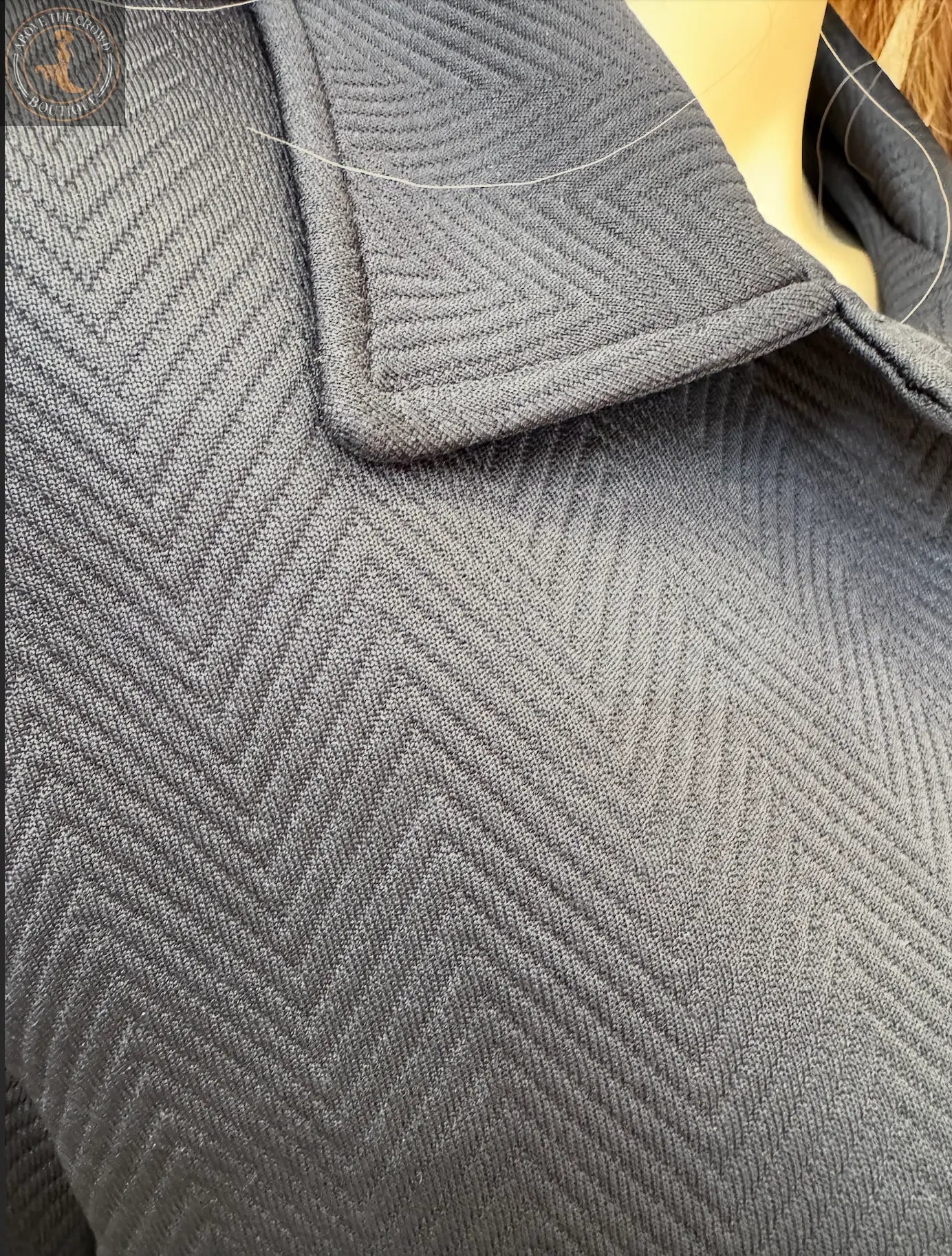 Nobello Women’s Black Chevron-Textured Suit – SKU 15029 Nobello