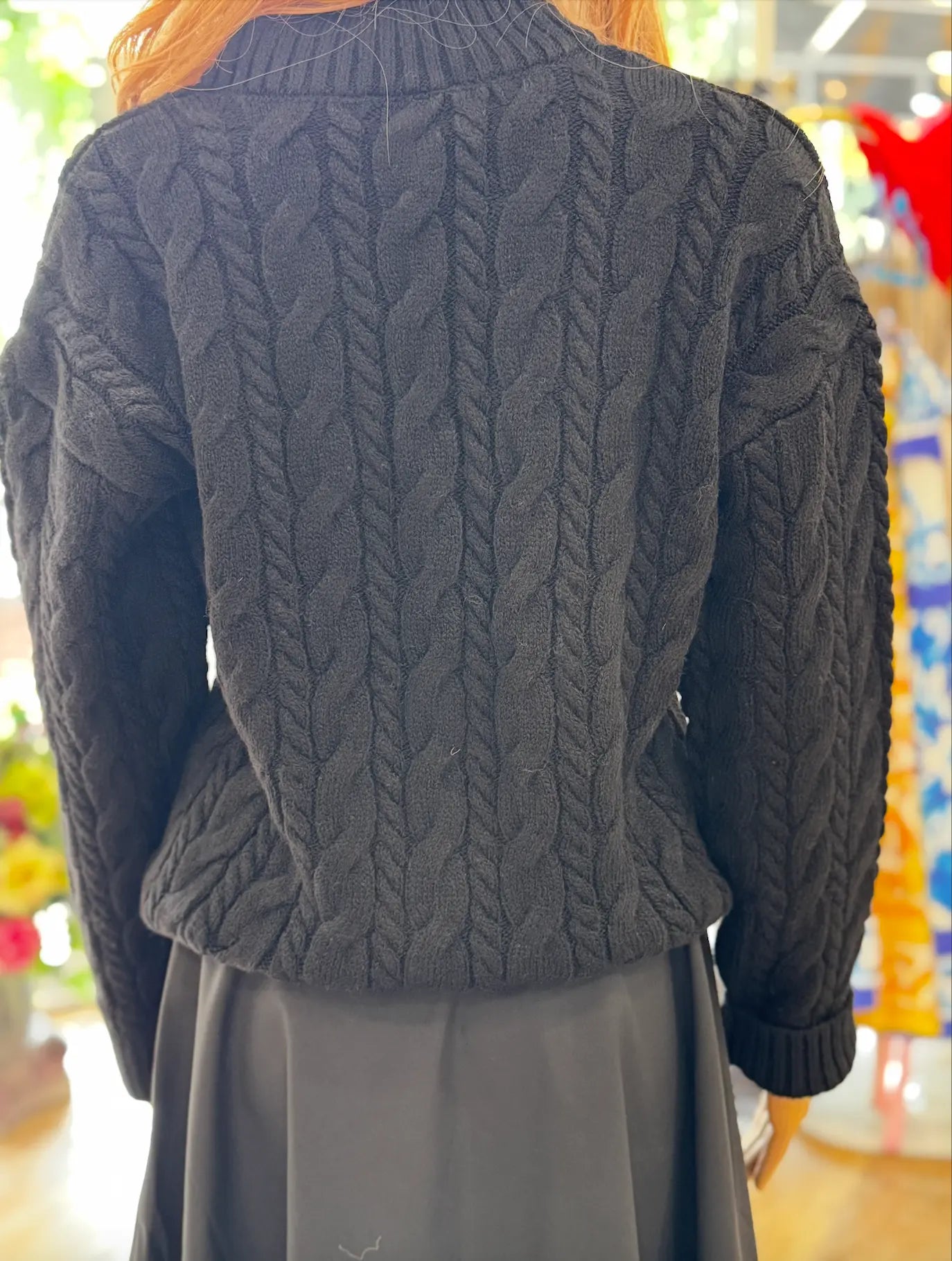 Nobello Women’s Cable-Knit Sweater with Pin Detail – SKU 17488 Nobello