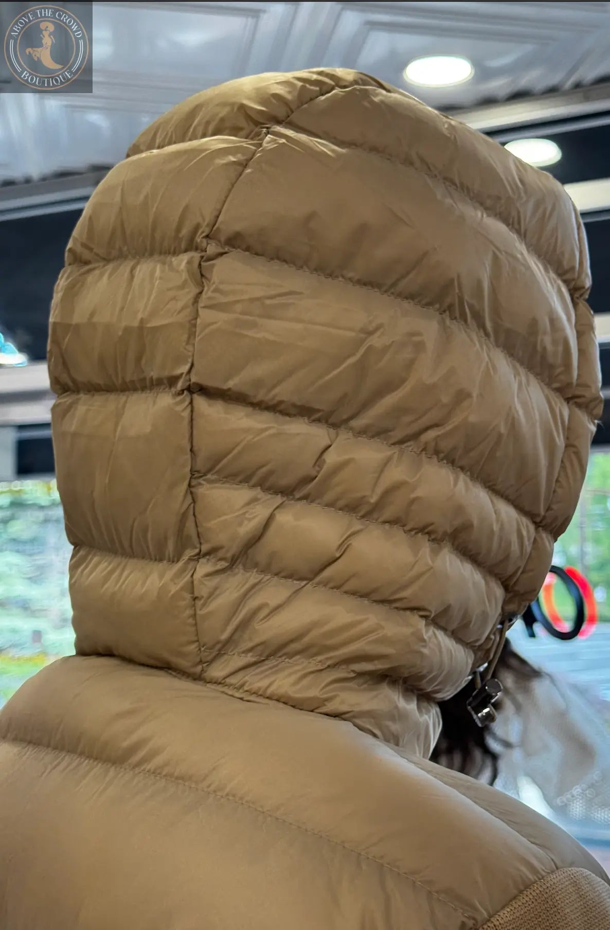 Nobello Women’s Hooded Puffer Jacket with Knit Sleeves – SKU 8103 Nobello