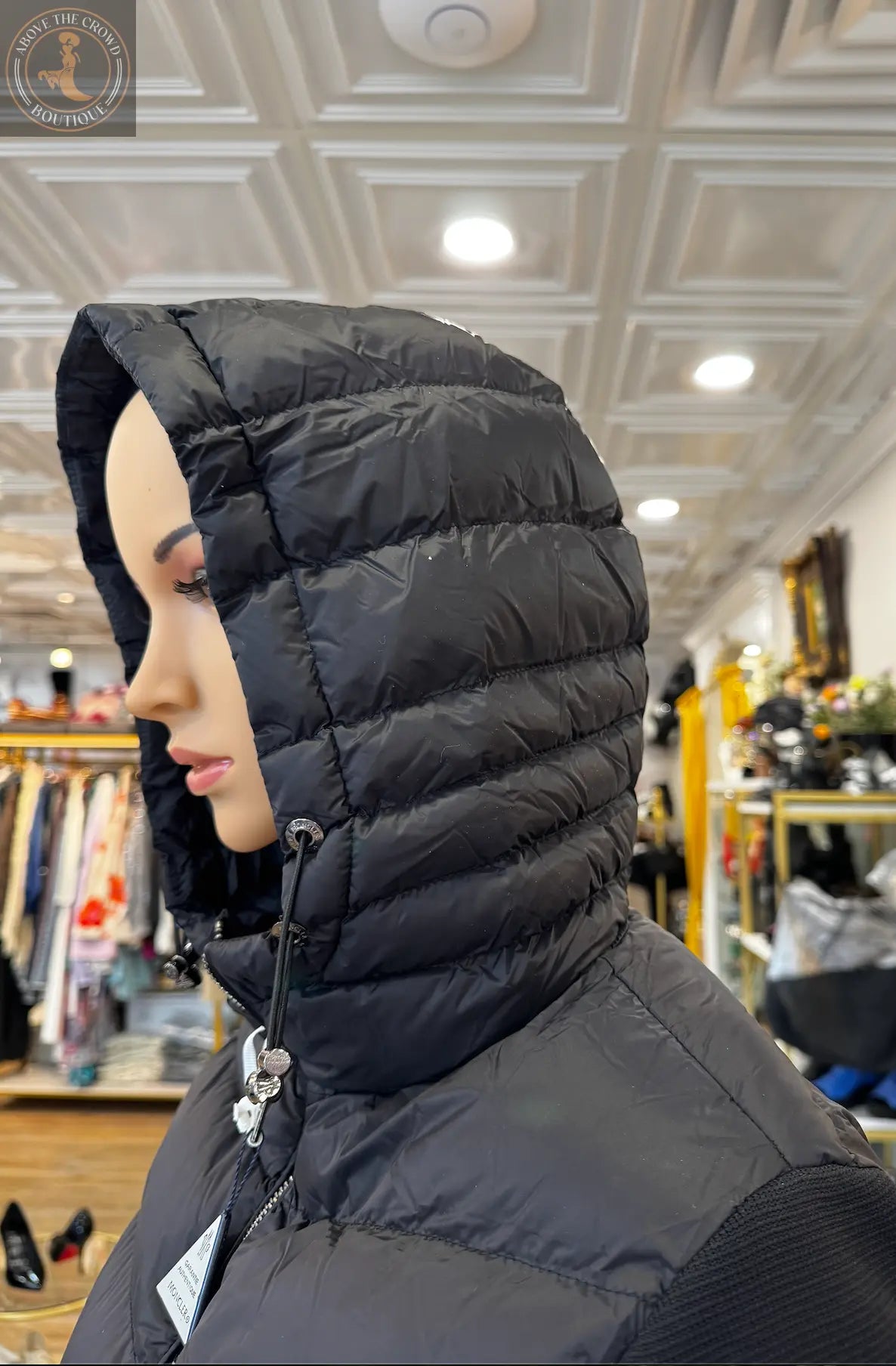 Nobello Women’s Hooded Puffer Jacket with Knit Sleeves – SKU 8103 Nobello