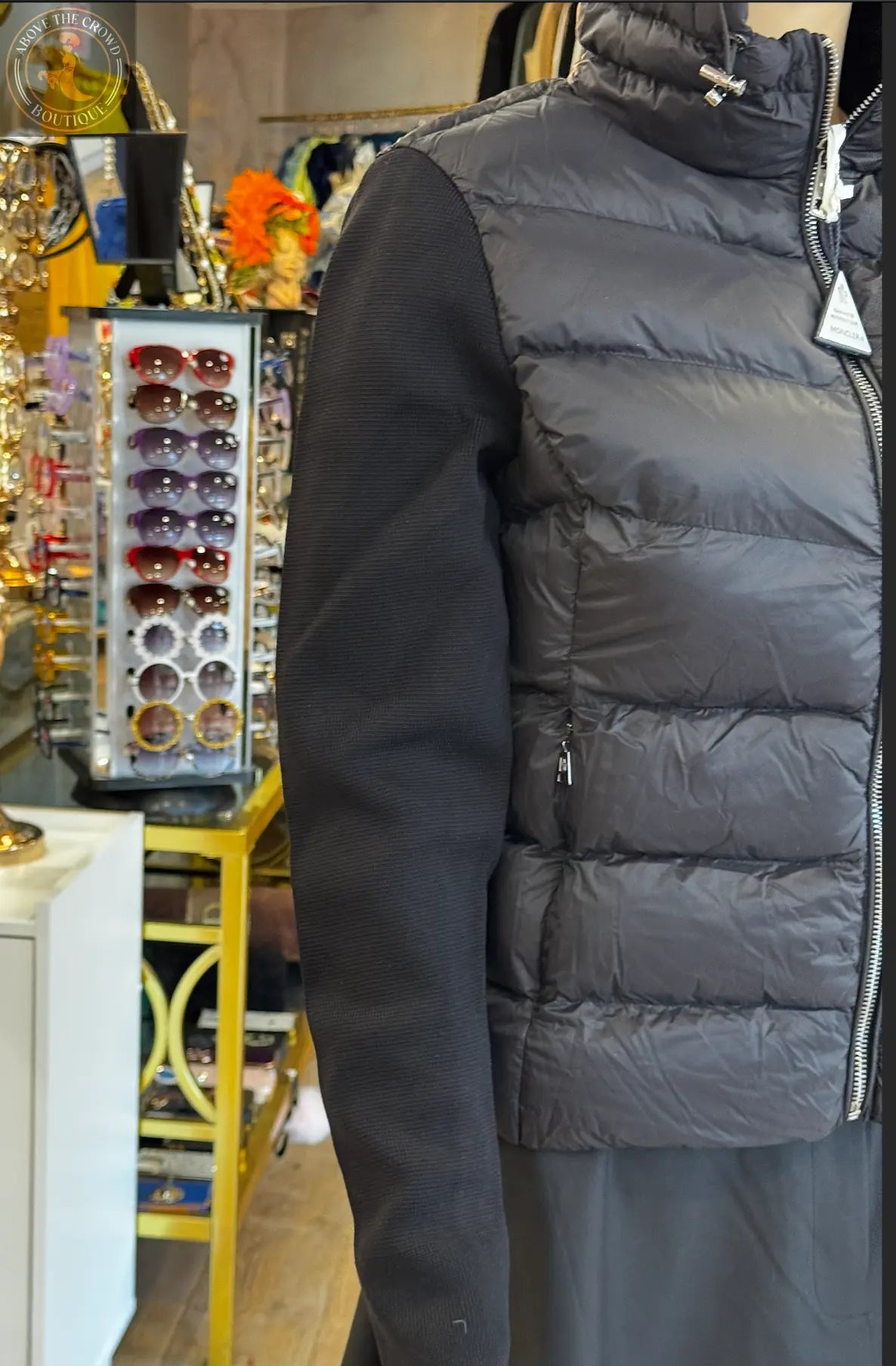 Nobello Women’s Hooded Puffer Jacket with Knit Sleeves – SKU 8103 Nobello