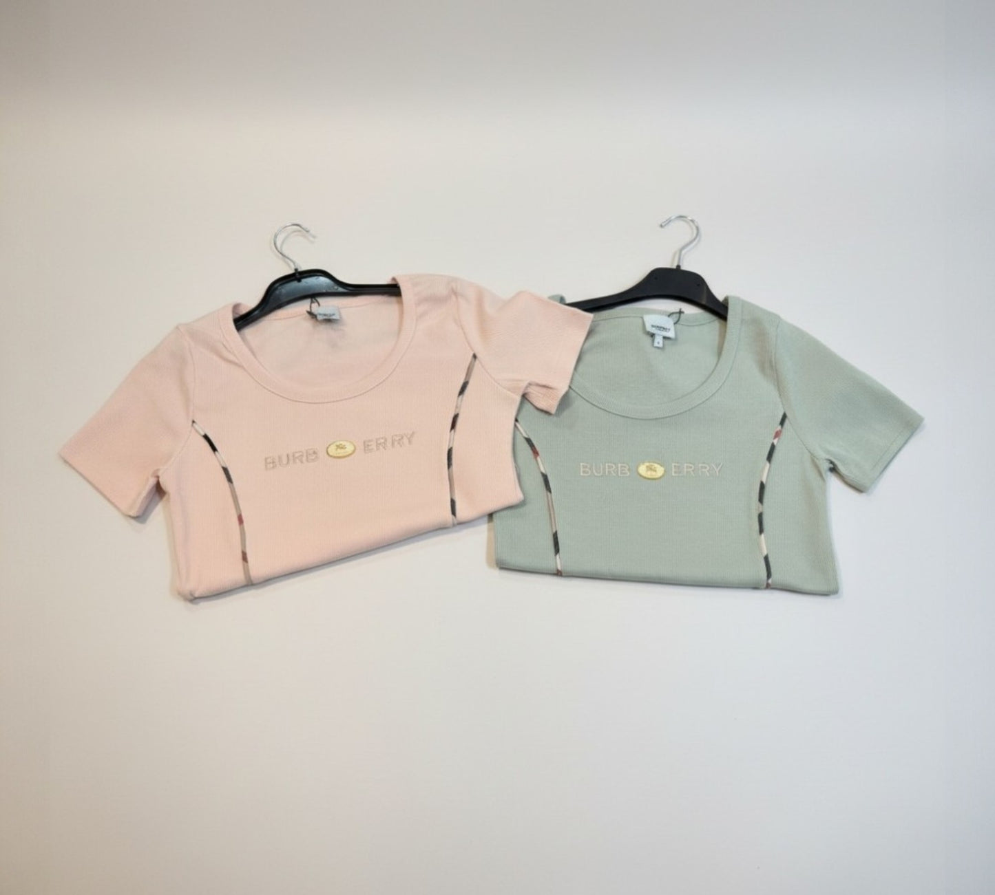 Nobello Ribbed Fitted Logo T-Shirt  -Above the Crowd Boutique