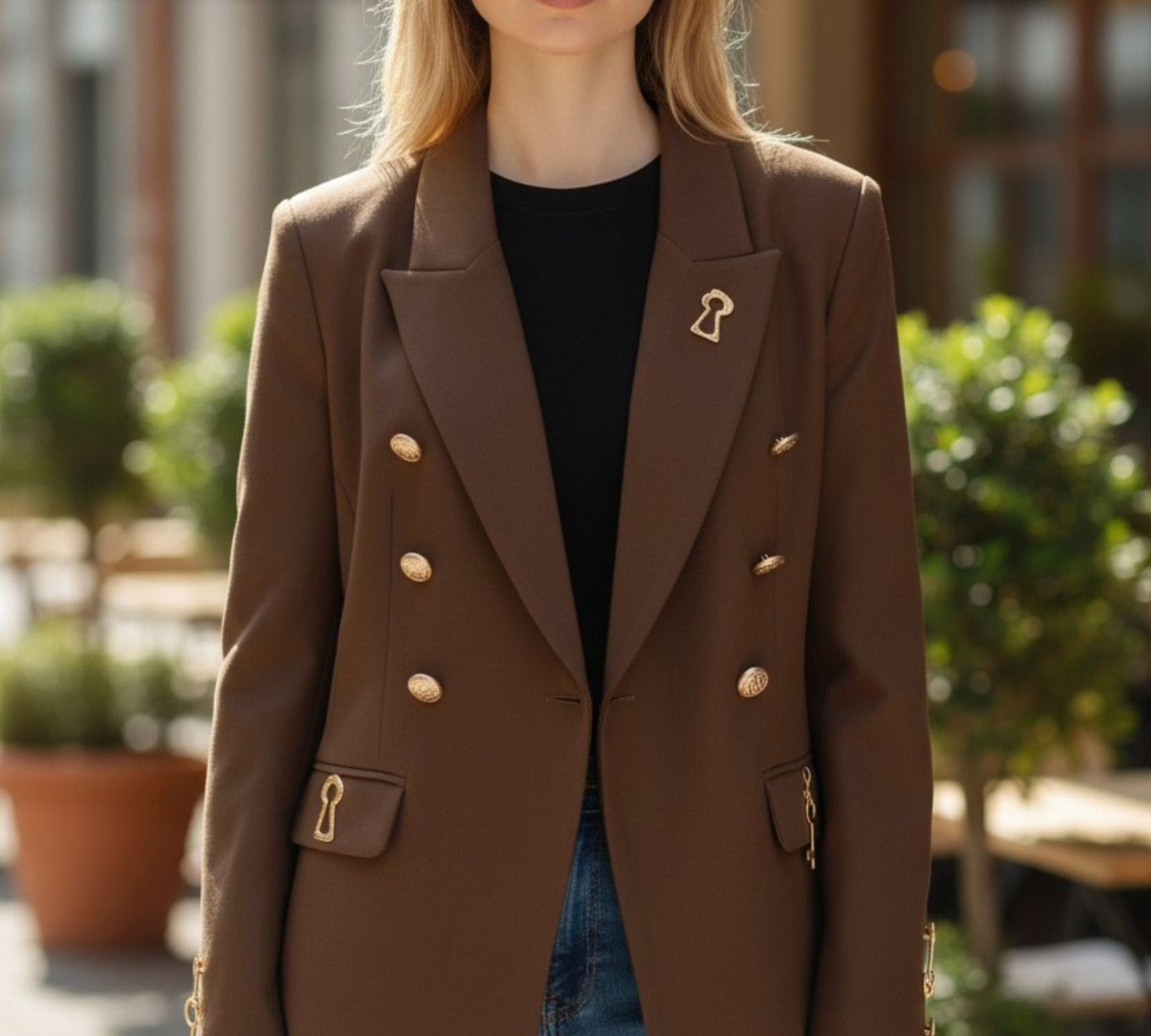 Nobello Double-Breasted Tailored Jacket