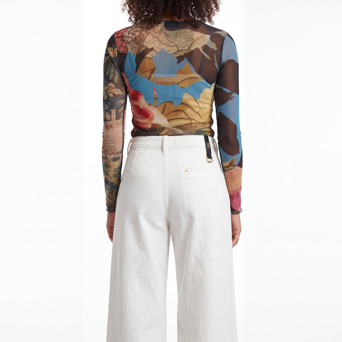 Ivory High-Rise Extra Wide-Leg Jeans with Tailored Pleats - Above the Crowd Boutique
