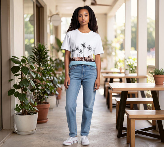Nobello Vacation Motif T-Shirt - Above the Crowd Boutique