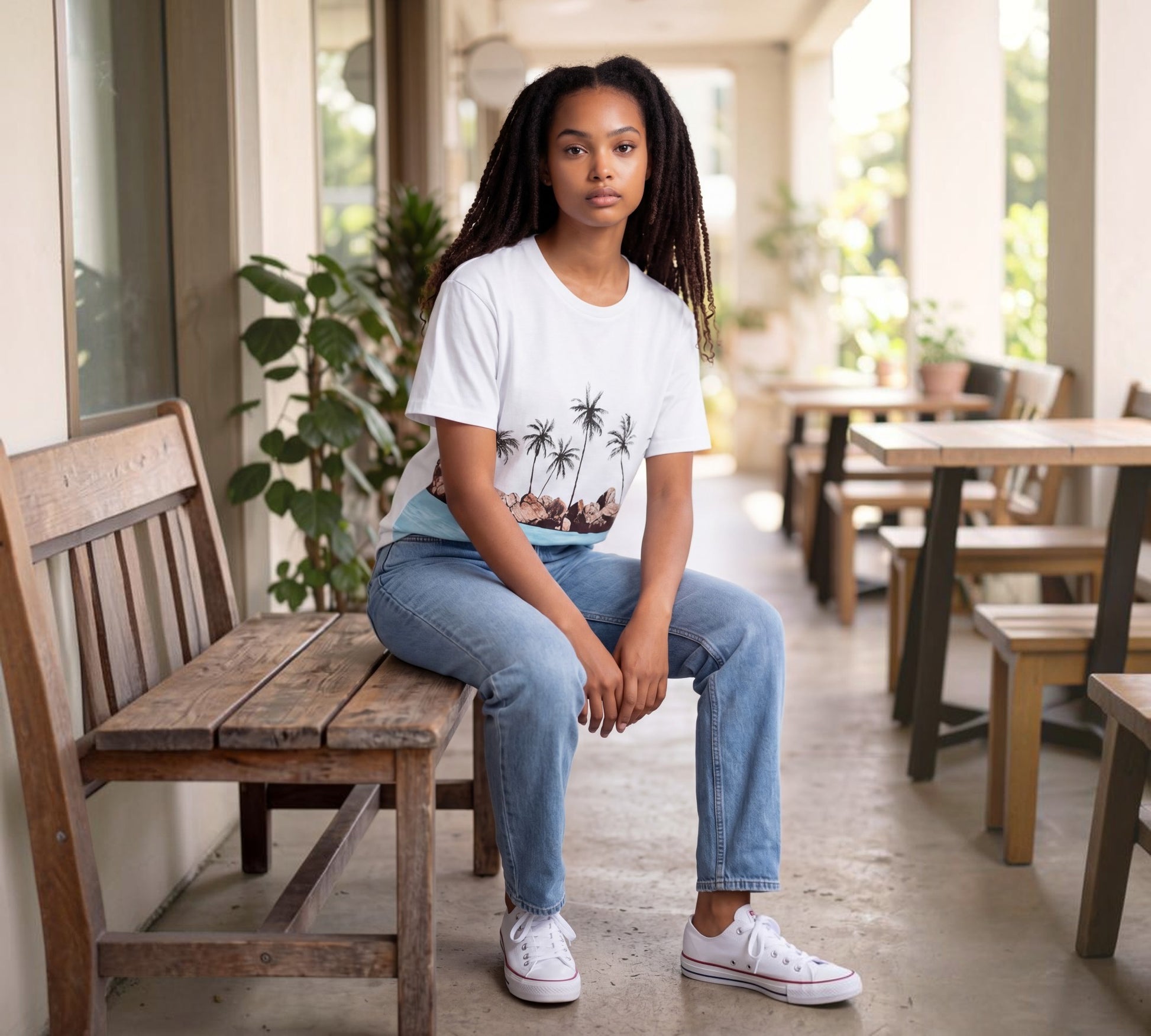 Nobello Vacation Motif T-Shirt - Above the Crowd Boutique