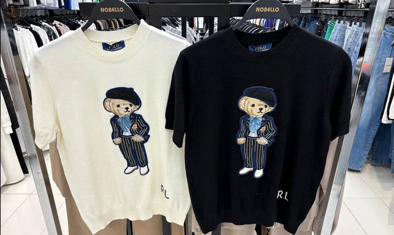 Norbello Bear in Beret Women T-Shirt 17286 Nobello