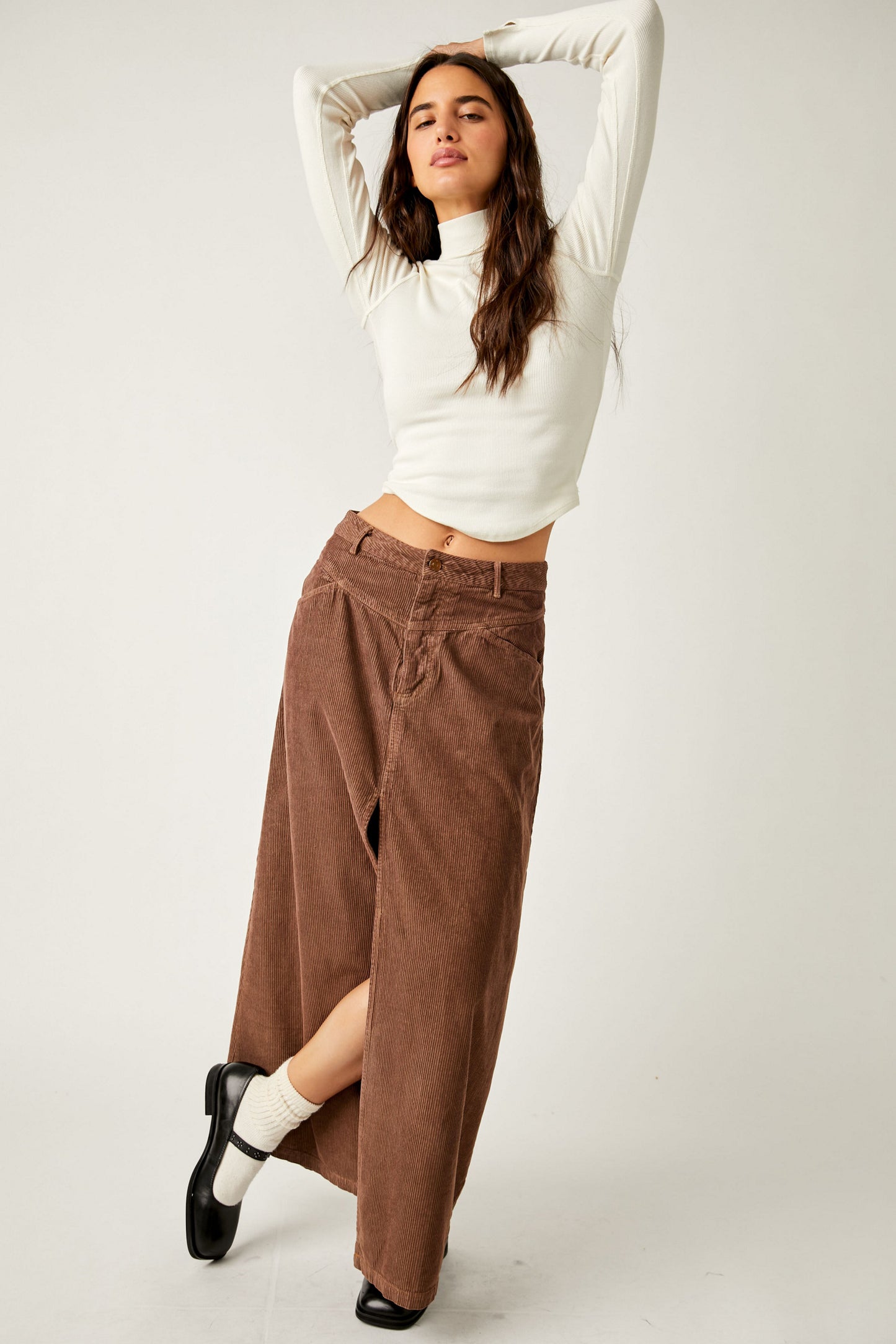 Free People Movement Come As You Are Cord Skirt - Above The Crowd Boutique