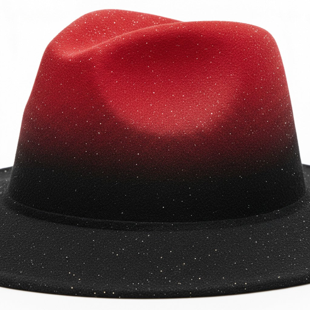 Black and Red Vintage Hat