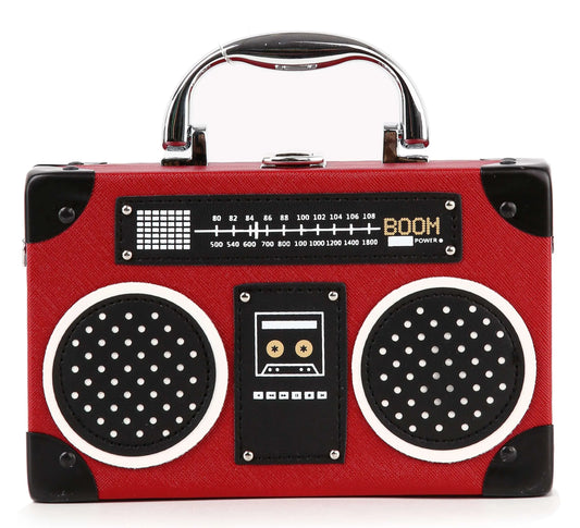 Retro Boombox Petite Shoulder Bag 0154 Handbag Express