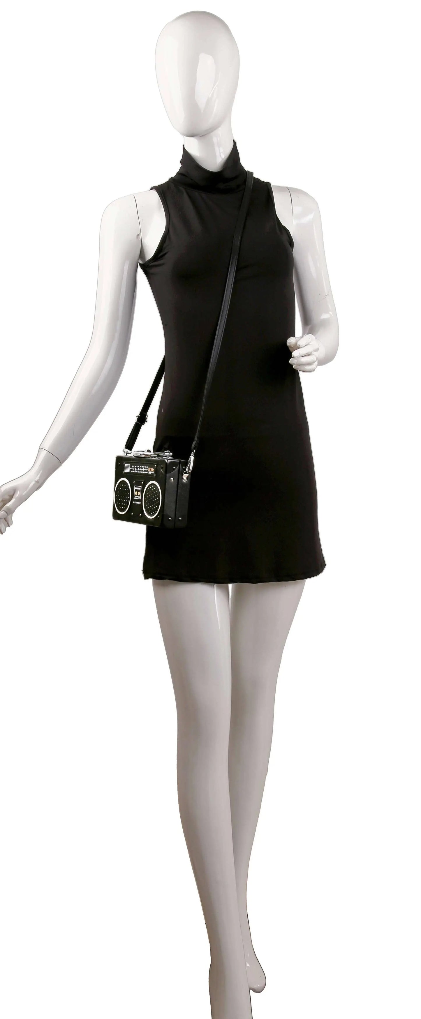 Retro Boombox Petite Shoulder Bag 0154 Handbag Express