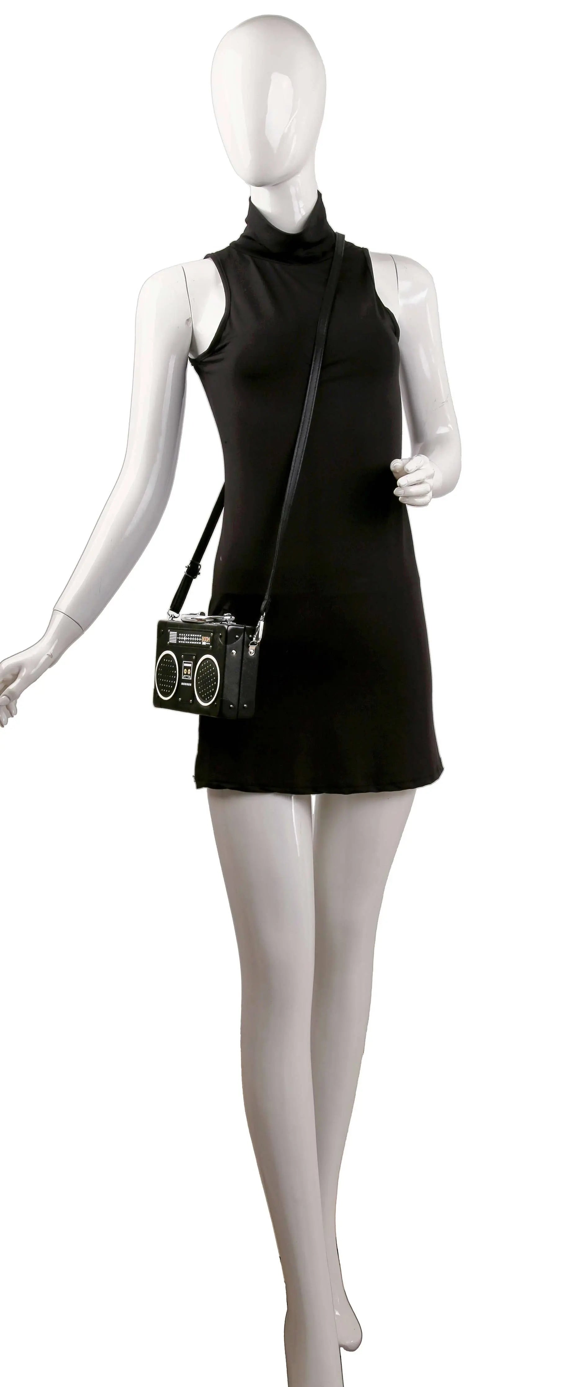 Retro Boombox Petite Shoulder Bag 0154 Handbag Express