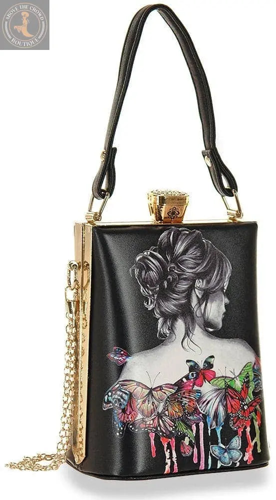 Retro Tattoo Art Design Petite Hand Tote 0230 Handbag Express