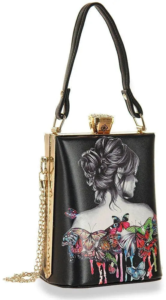 Retro Tattoo Art Design Petite Hand Tote 0230 Handbag Express