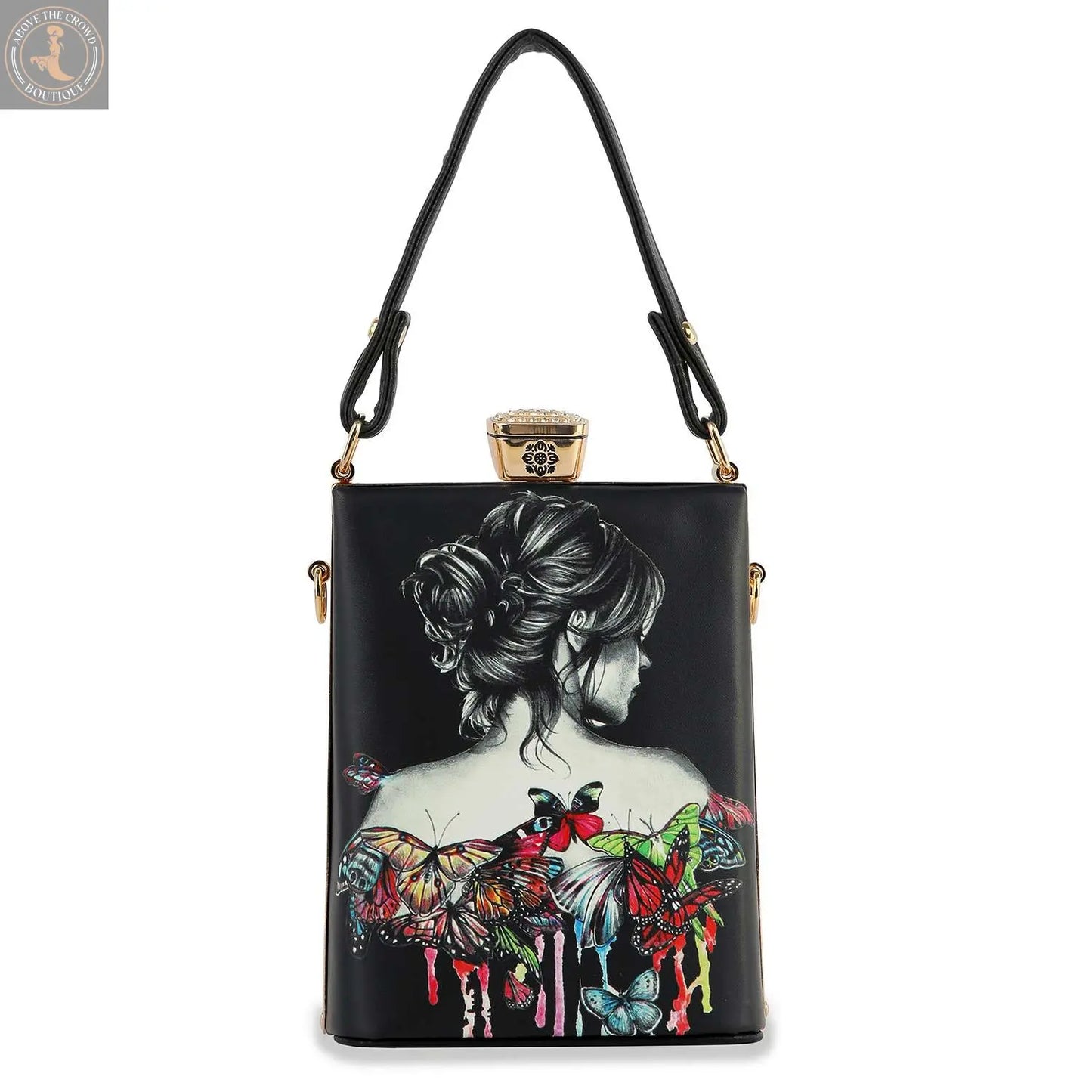 Retro Tattoo Art Design Petite Hand Tote 0230 Handbag Express