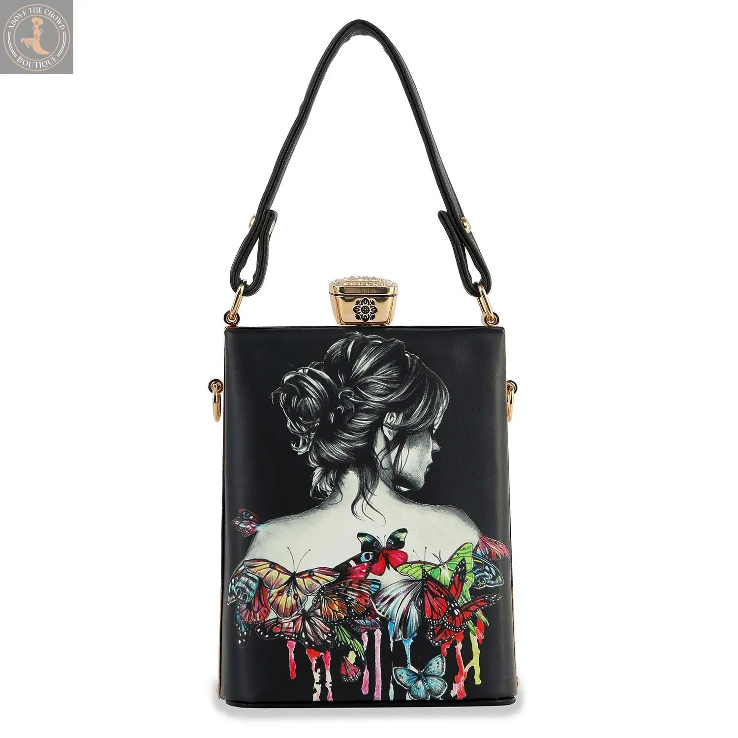 Retro Tattoo Art Design Petite Hand Tote 0230 Handbag Express