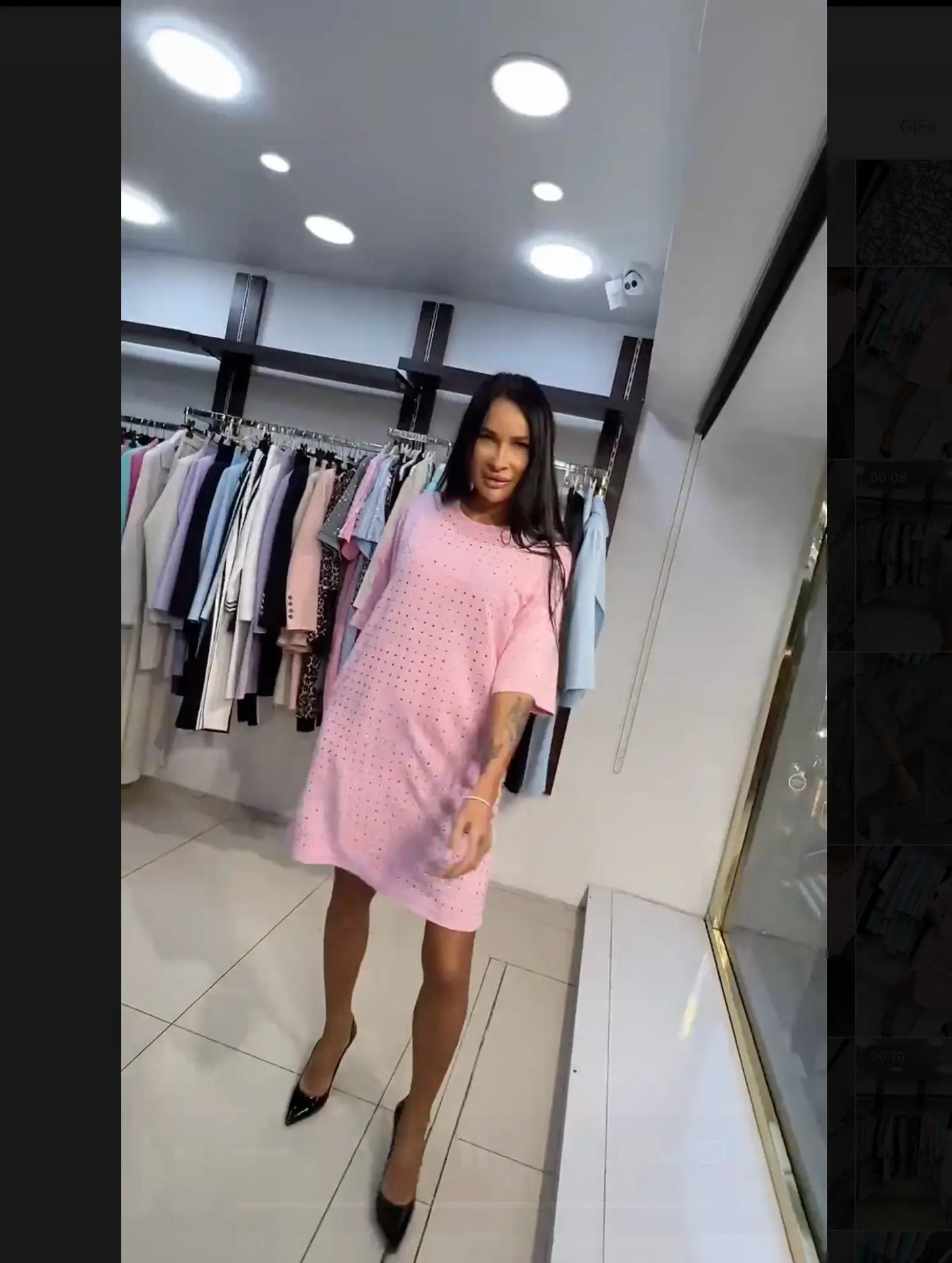 Rhinestone T-Shirt Dress - Zanardi Fashion - European Style, Plus Sizes Available Zanardi