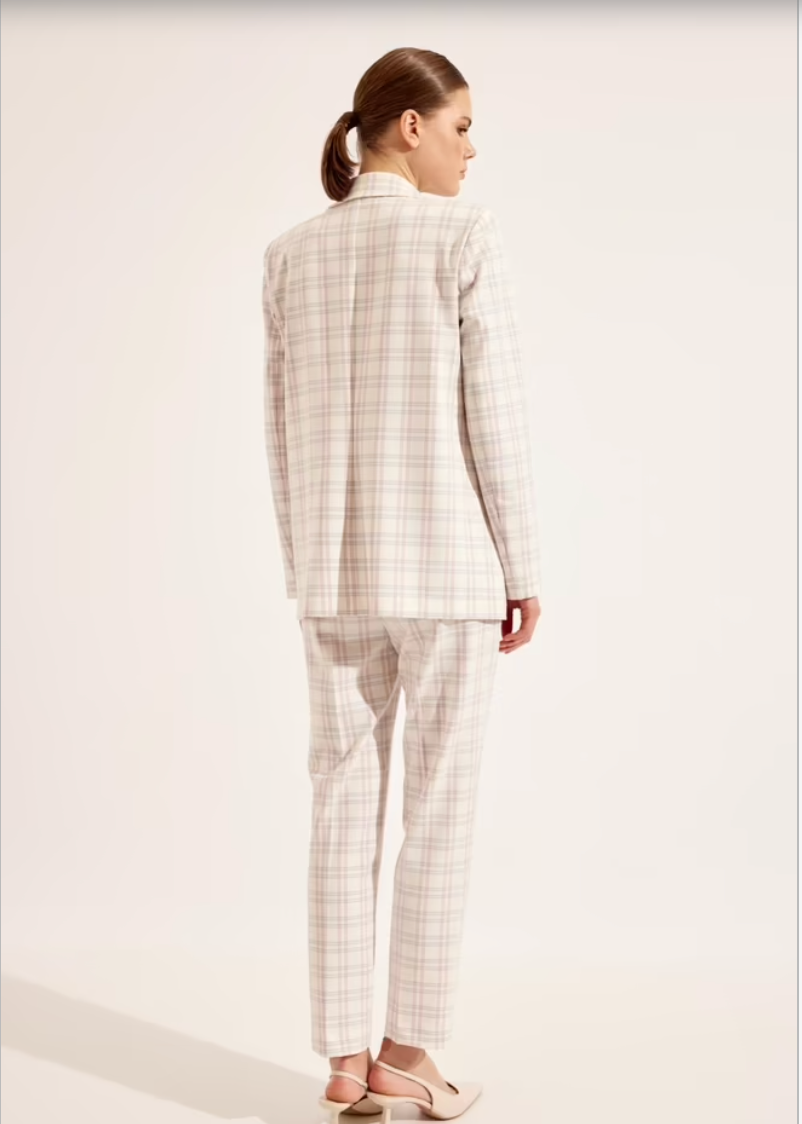 Lonca-41114-Checkers-Suit - Above The Crowd Boutique