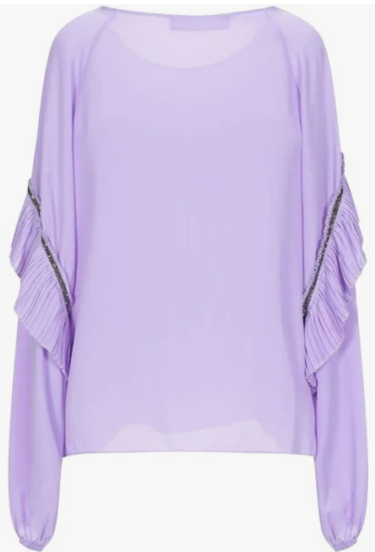 Frankie Morello Lilac Women Blouse