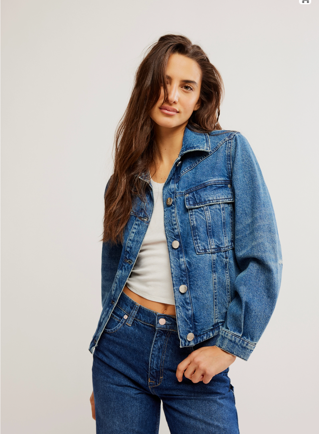 Free People OB1977947 Jade Denim Jacket