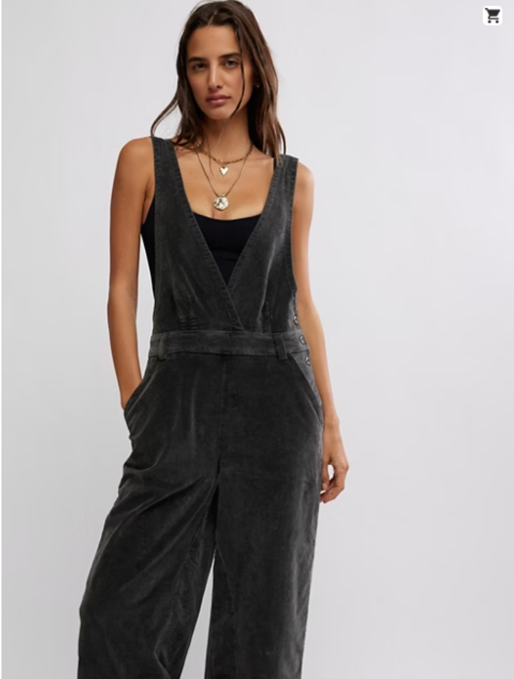 Free People OB2069761 Mara Cord Overall