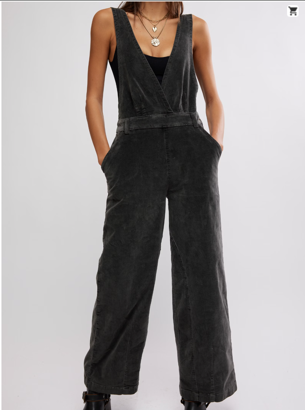 Free People OB2069761 Mara Cord Overall