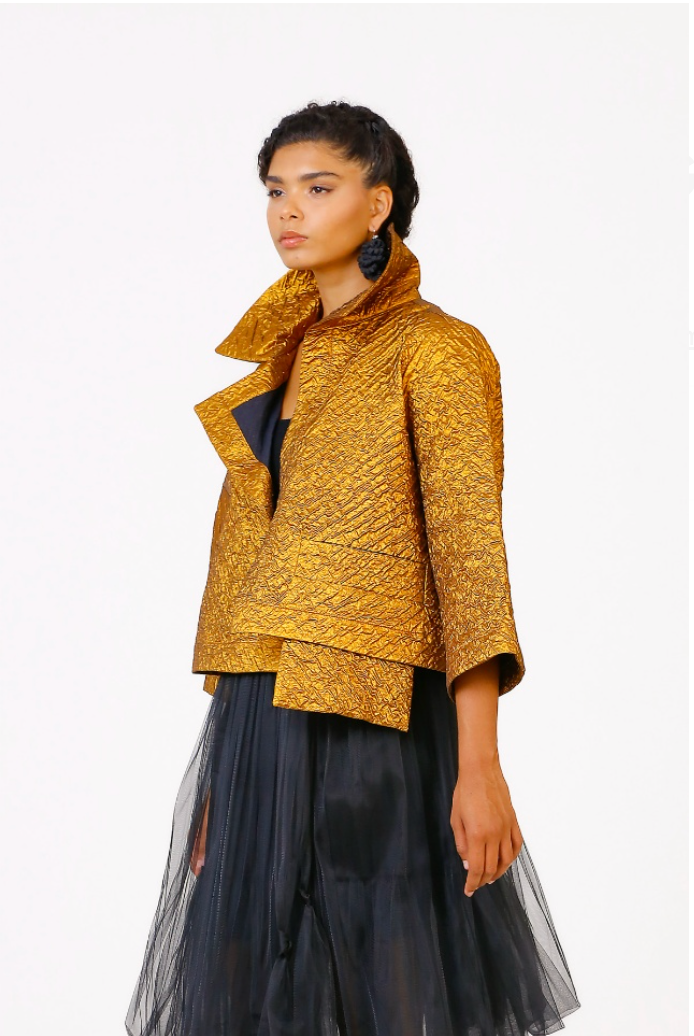 Bize Jacquard Gold Jacket 24W-BC5015