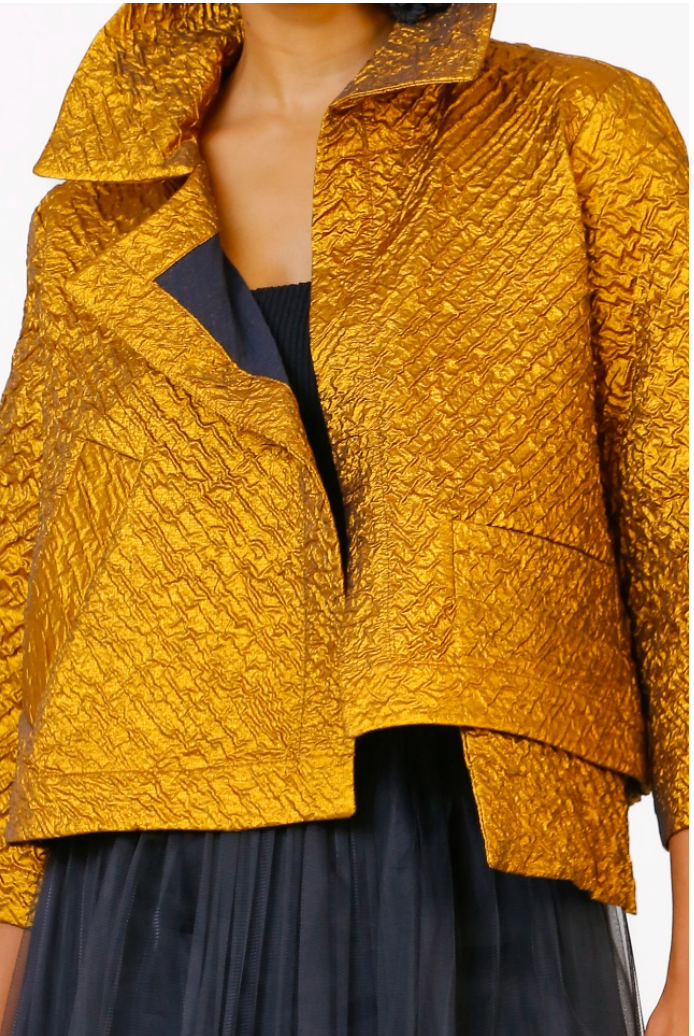 Bize Jacquard Gold Jacket 24W-BC5015