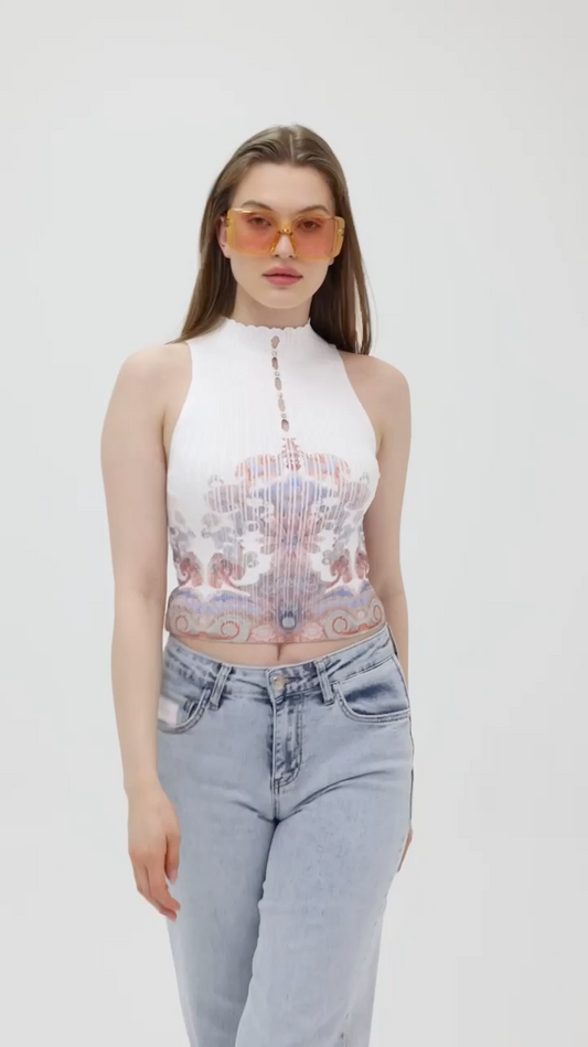 Nobello Cold Shoulders Top 17269