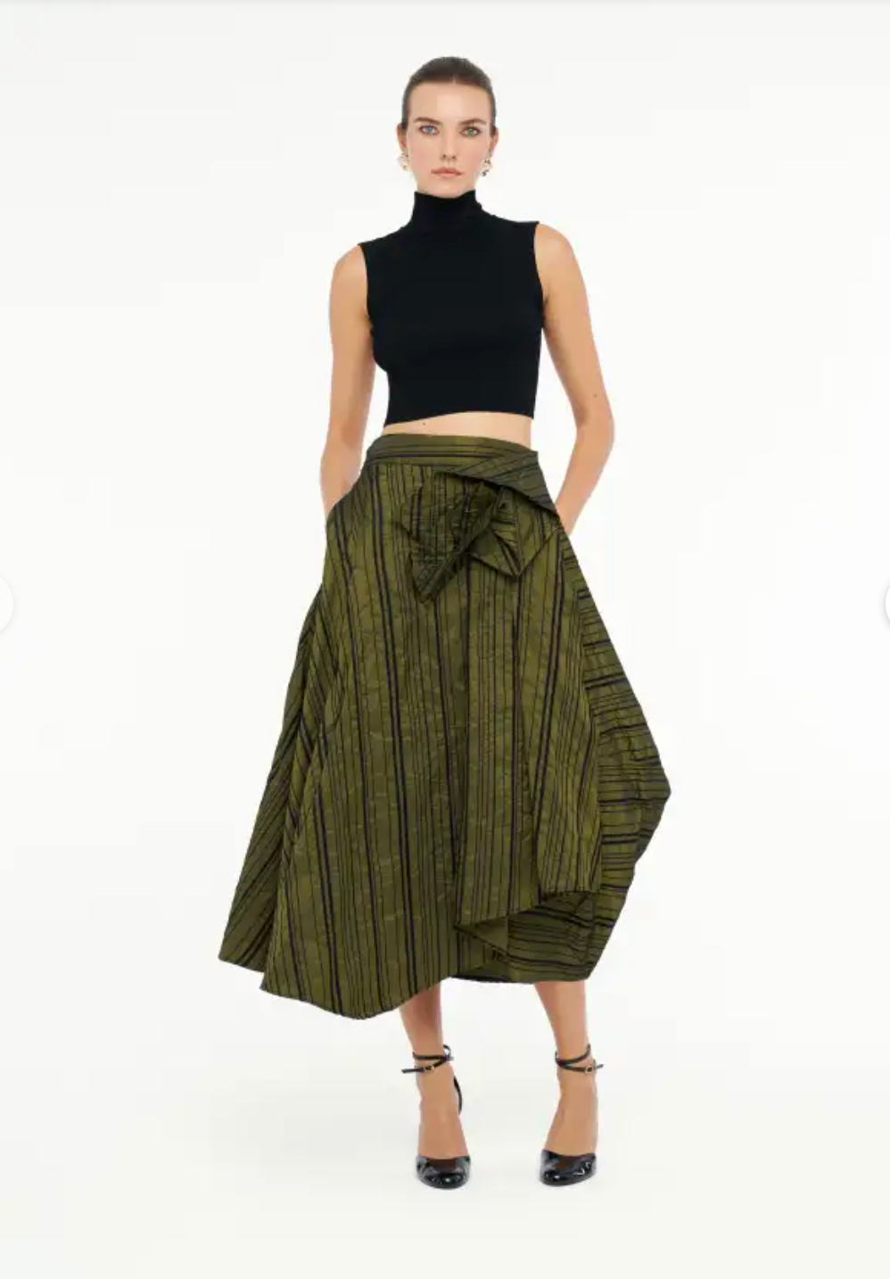 Bize Janus Green Skirt - Above the Crowd Boutique