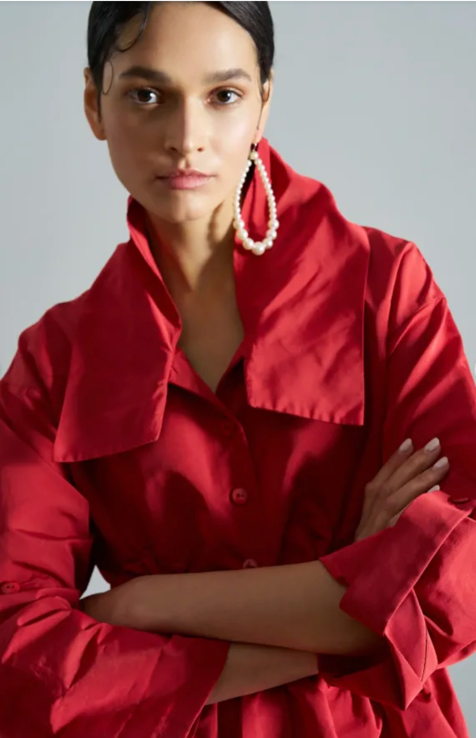 Bize Gathered Taffeta Jacket - Above the Crowd Boutique