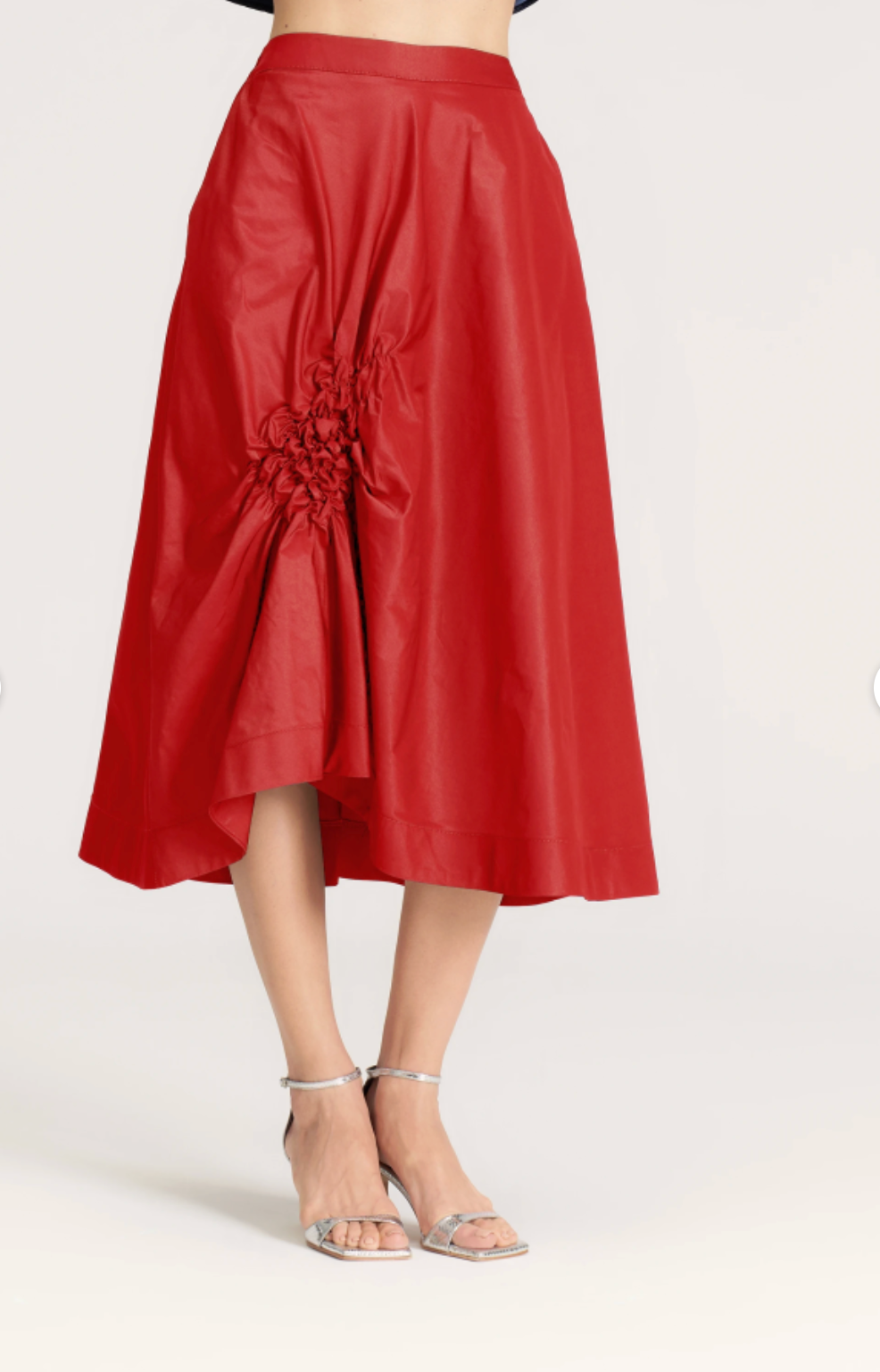 Bize Skirt with Gathered Front