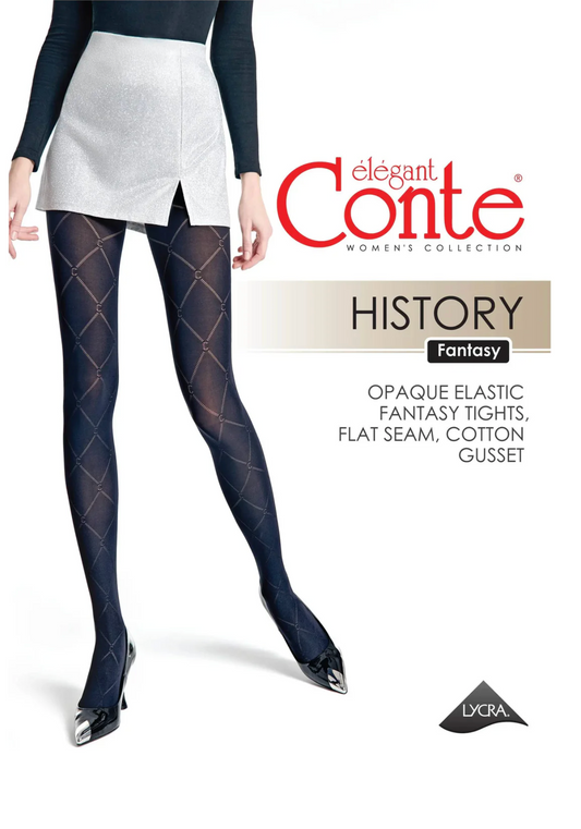 Fantasy Tights Conte History - Diamond Pattern