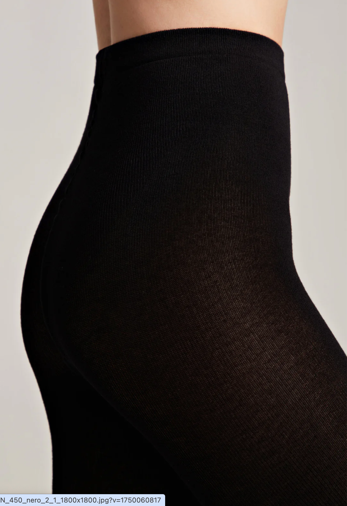 Tights Conte Cotton 450 Den - Black