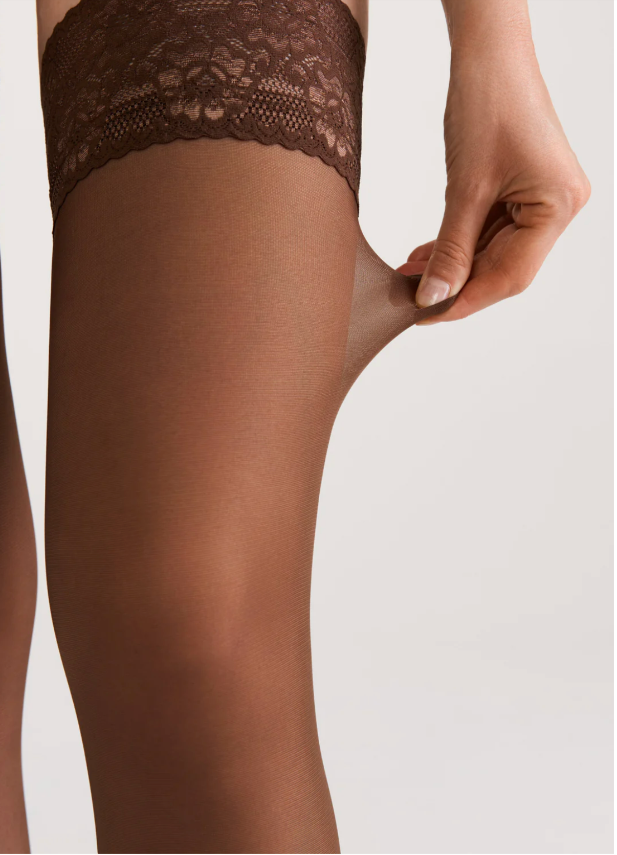 Stockings Conte Class 40 Den - Silicone Lace Top