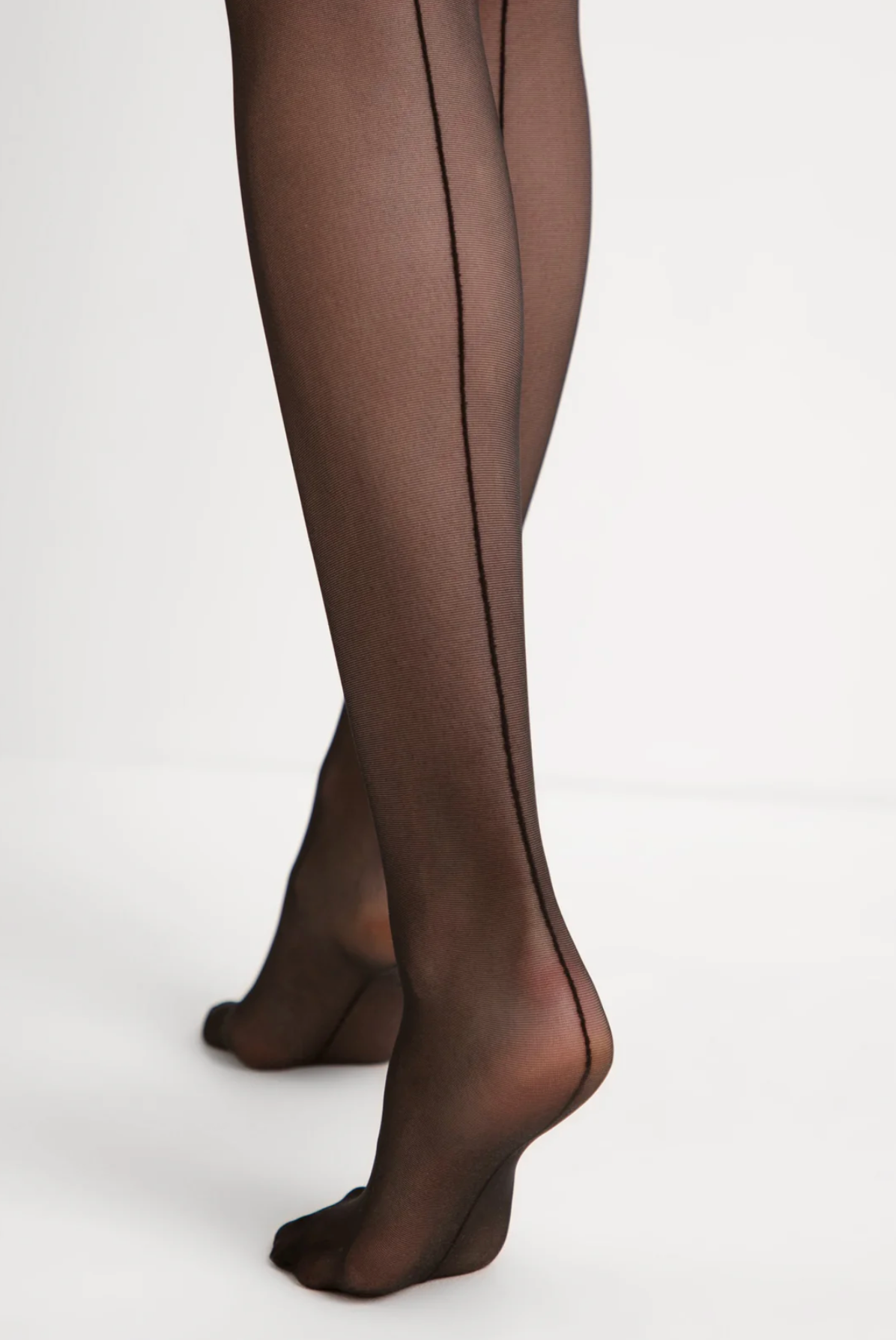 Fantasy Stockings Conte Sense - Silicone Lace Top with Back Seam Imitation