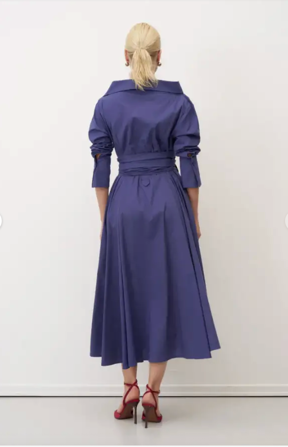 Bize Elegant Midi Shirt Dress