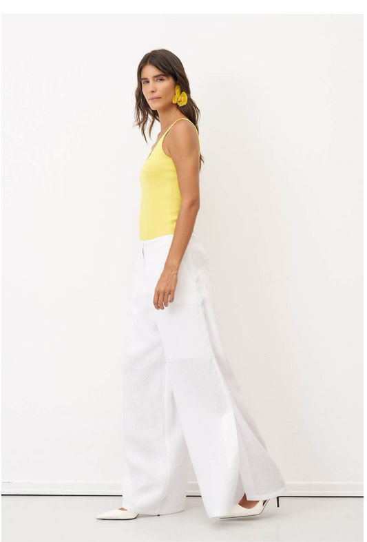 Bize Wide-Leg Linen Pants
