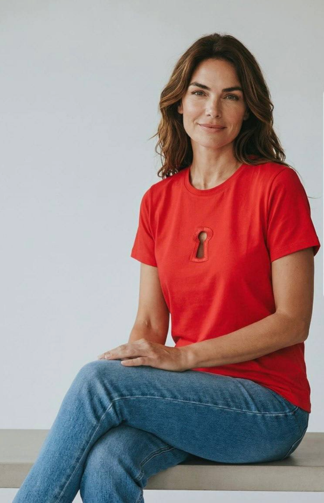 Nobello Keyhole Detail T-Shirt