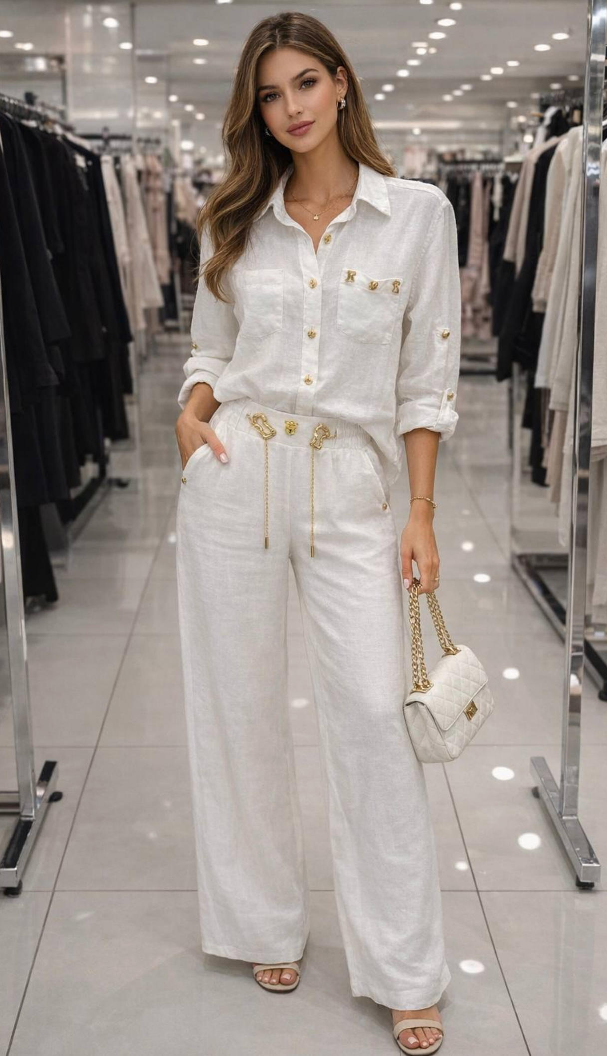 Nobello Linen Key Detail Suit