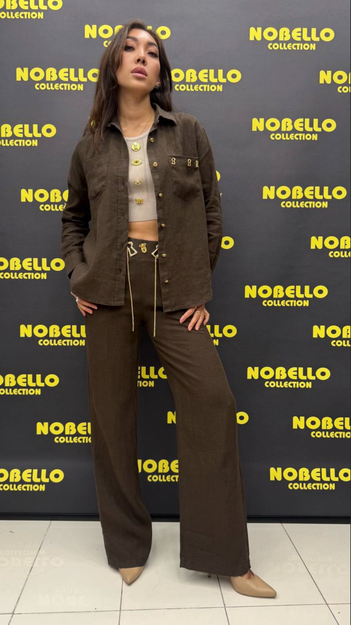 Nobello Linen Key Detail Suit