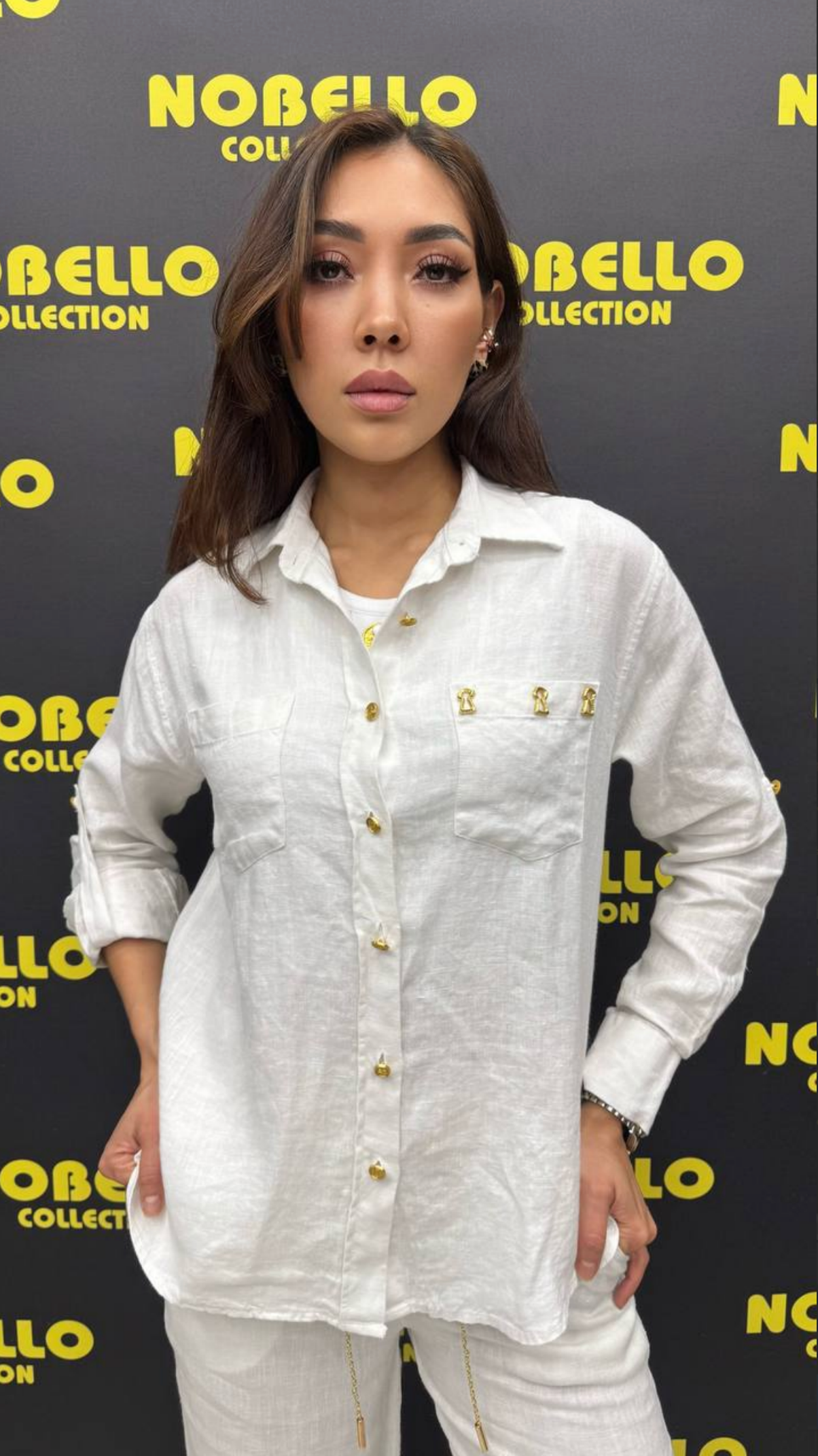 Nobello Linen Key Detail Suit