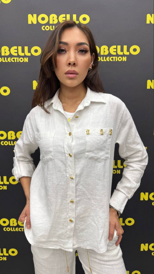 Nobello Linen Key Detail Suit